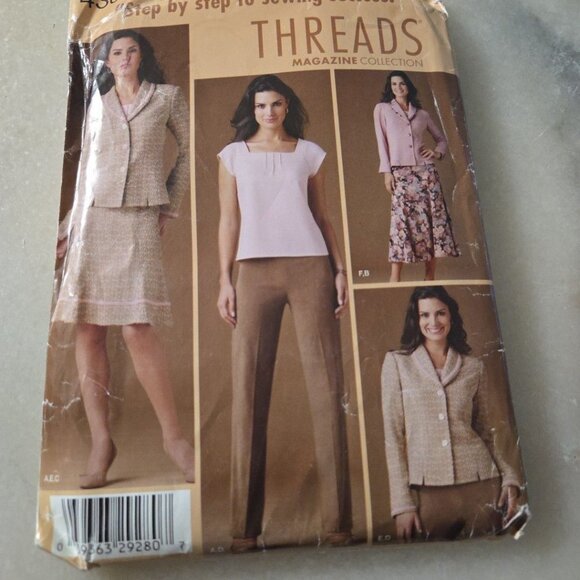 Simplicity Threads 4368 Skirt Pants Top Jacket P5  12-20 UNCUT FF Sewing Pattern - Picture 1 of 8